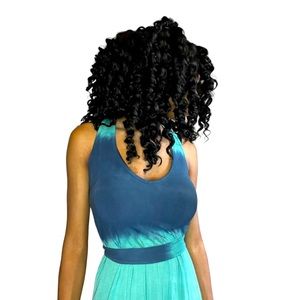 Splendid Two toned light and dark blue maxi dress XS.